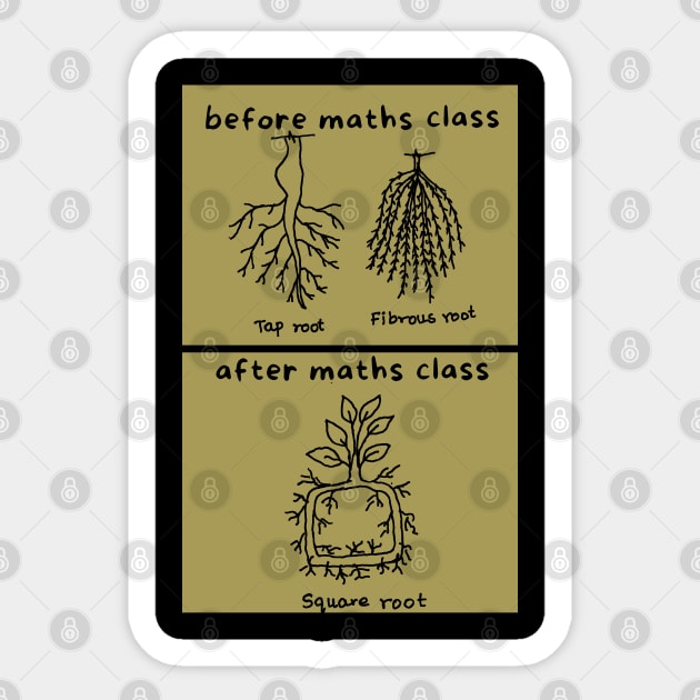 MATHS CLASS EFFECT funny maths science joke Sticker by HAVE SOME FUN